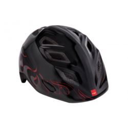 KASK MET ELFO II 46/53 PŁOMIENIE CZARNY