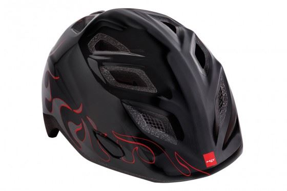 KASK MET ELFO II 46/53 PŁOMIENIE CZARNY