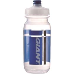 BIDON DOUBLESPRING 0,6L, BEZBARWNY/NIEBIESKI, LOGO