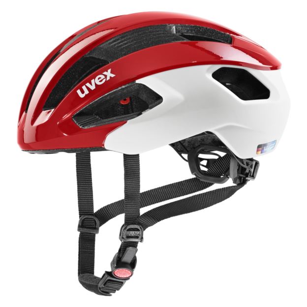 KASK UVEX RISE CC RED-WHITE MAT 56-59