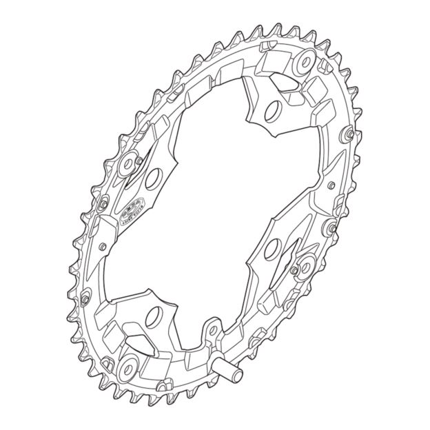 TARCZA MECH. 9RZ SH FCM430 44Z ALIVIO 3/9S 104MM