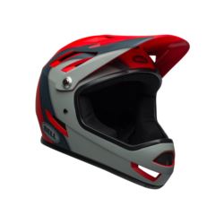 KASK BELL SANCTION FULL FACE SZARO-CZERWON 48-51 S