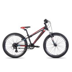 UNIBIKE 24 RAPTOR CZARNO-CZERWONY