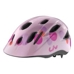 KASK LIV MUSA RÓŻOWE BĄBELKI 50-55 cm