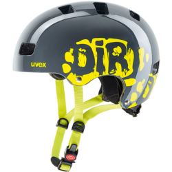 KASK UVEX KID 3 DIRTBIKE GREY-LIME 55-58