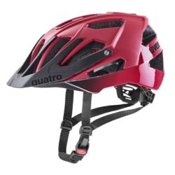 KASK UVEX QUATRO CC DARK-RED BLACK MAT/SHINY 52-57