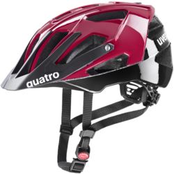 KASK QUATRO RUBY RED-BLACK 52-57